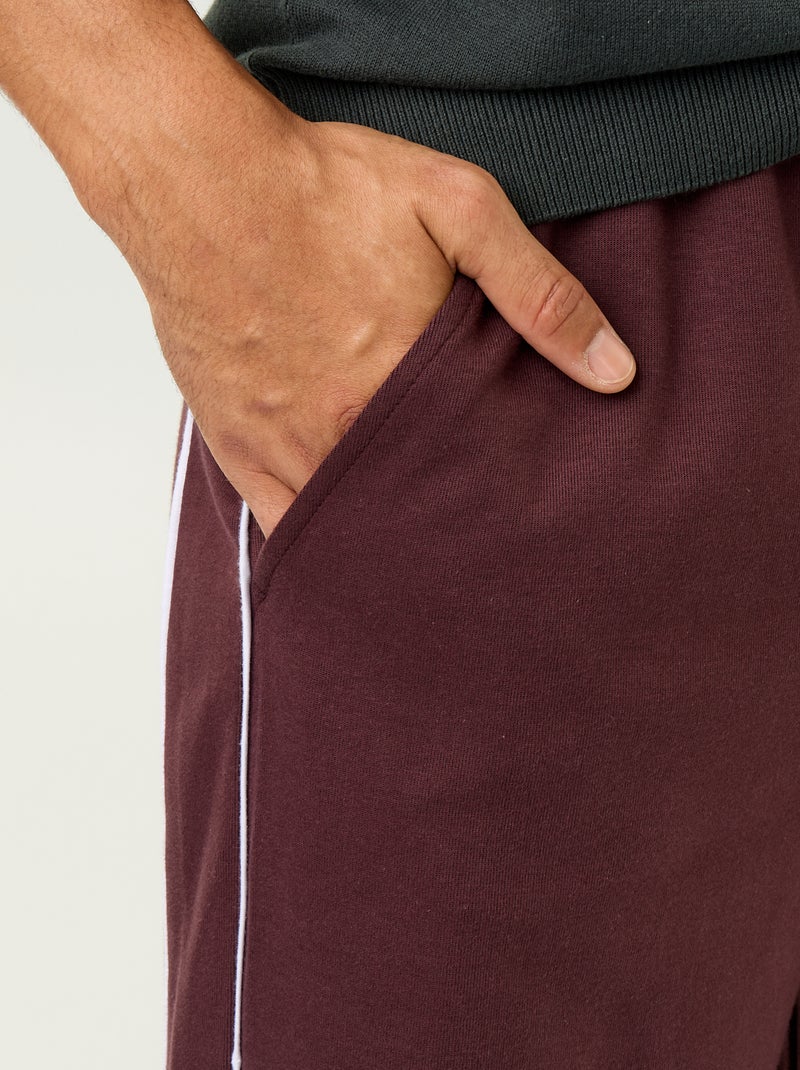 Pantaloni da jogging con profili Viola - Kiabi