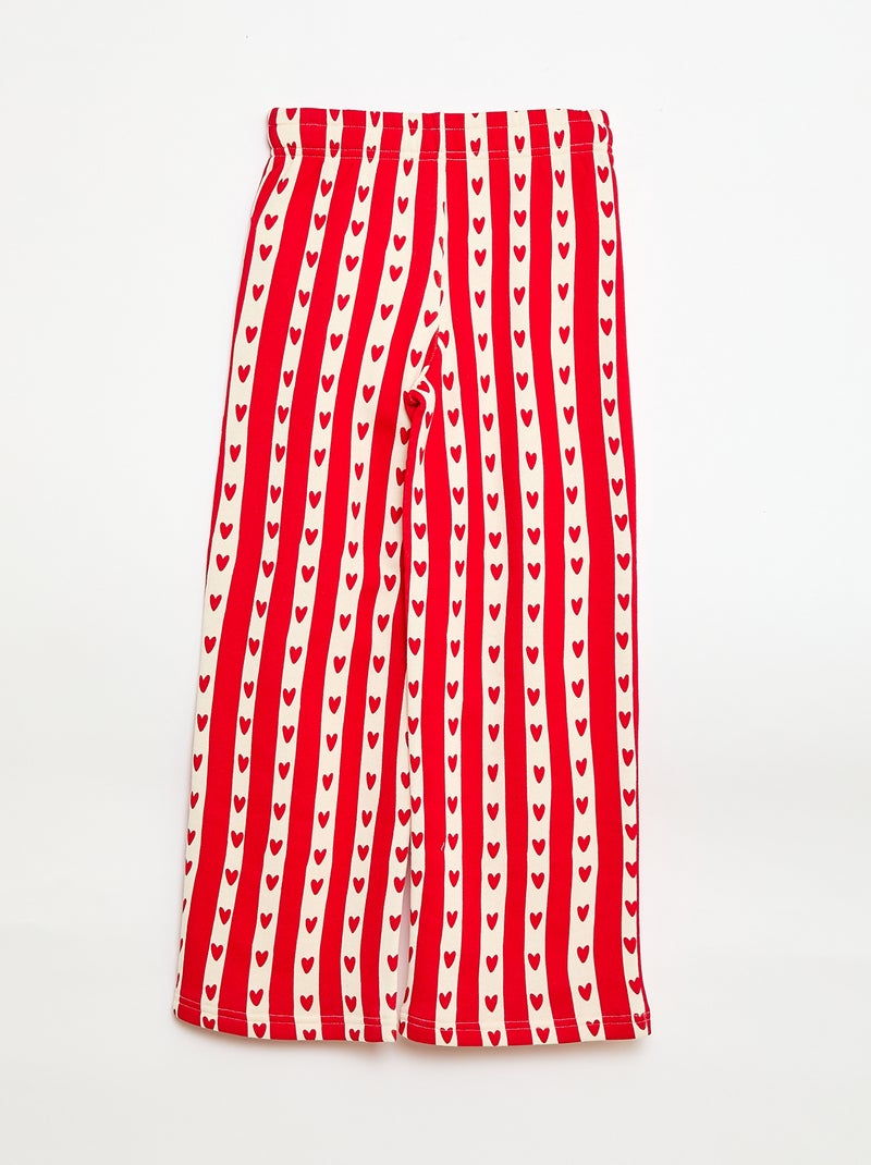 Pantaloni da jogging fantasia ampi 'Agathe Sorlet x Kiabi' - San Valentino Bianco - Kiabi