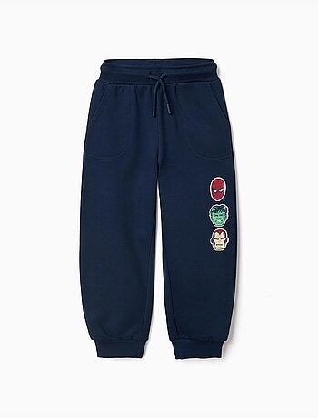 Pantaloni da jogging in cotone con stampa Marvel e coulisse