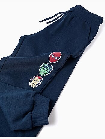 Pantaloni da jogging in cotone con stampa Marvel e coulisse