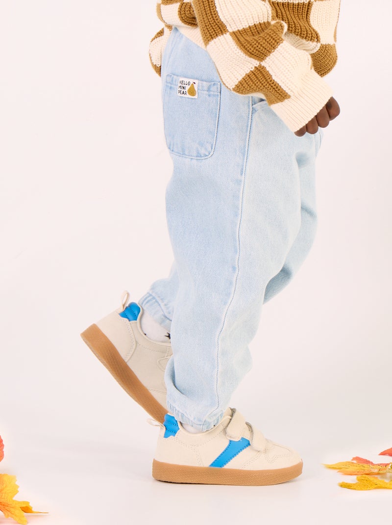 Pantaloni da jogging in denim Blu - Kiabi