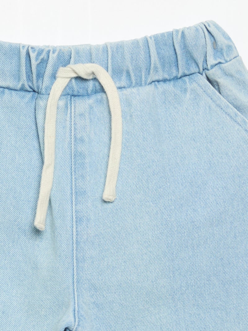 Pantaloni da jogging in denim Blu - Kiabi