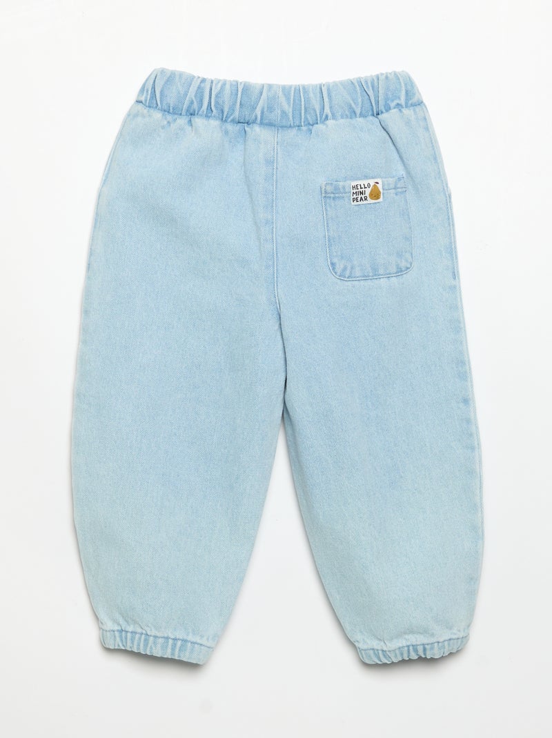 Pantaloni da jogging in denim Blu - Kiabi