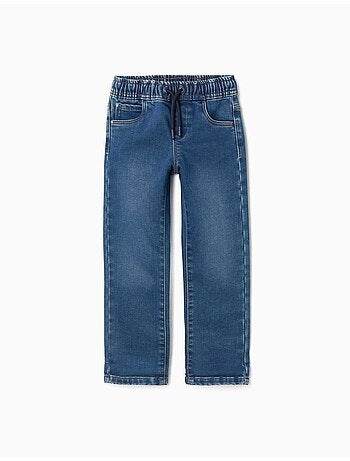 Pantaloni da jogging in denim slim fit con coulisse