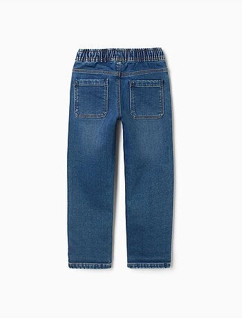 Pantaloni da jogging in denim slim fit con coulisse