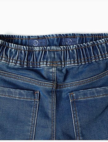 Pantaloni da jogging in denim slim fit con coulisse