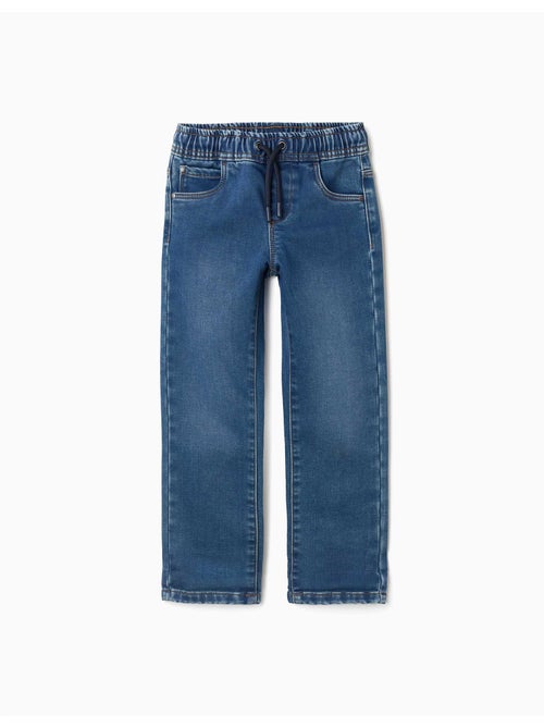 Pantaloni da jogging in denim slim fit con coulisse - Kiabi