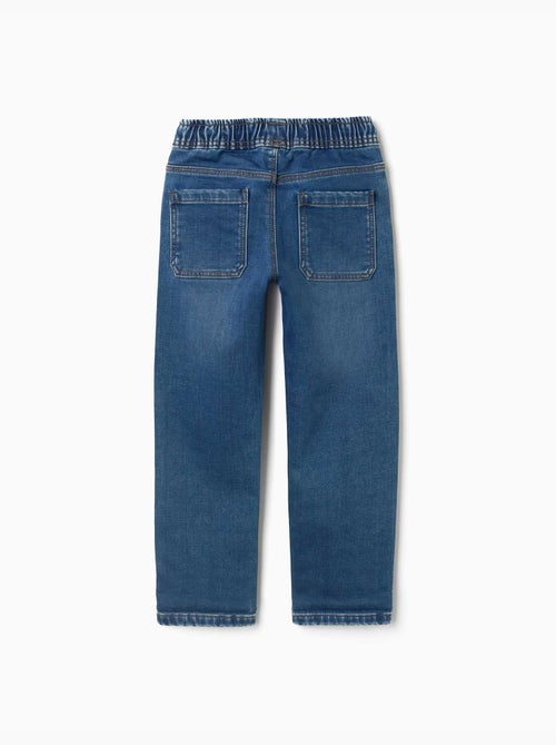 Pantaloni da jogging in denim slim fit con coulisse - Kiabi
