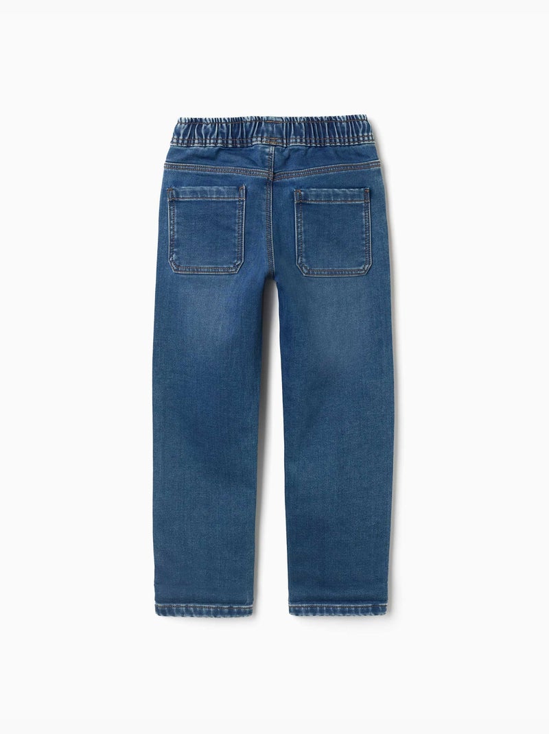 Pantaloni da jogging in denim slim fit con coulisse Blu Blu - Kiabi