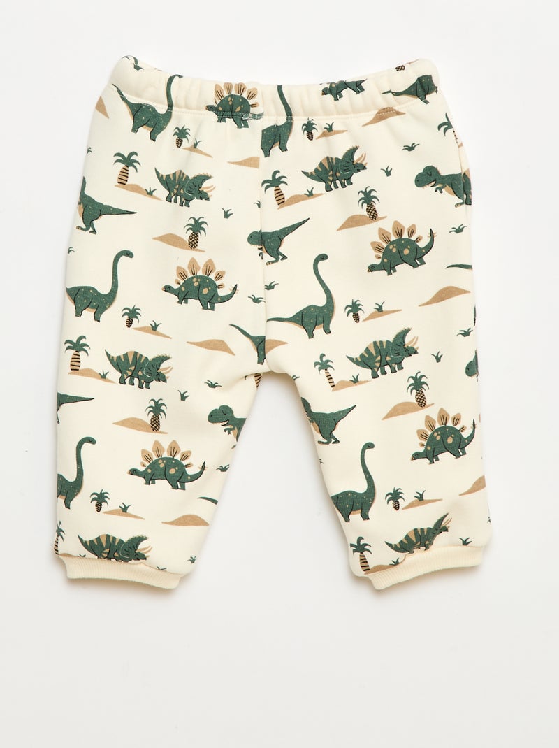 Pantaloni da jogging in felpa Bianco - Kiabi