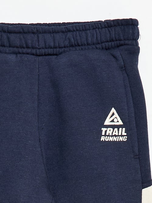 Pantaloni da jogging in felpa color block - Kiabi