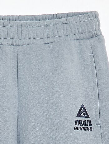 Pantaloni da jogging in felpa color block