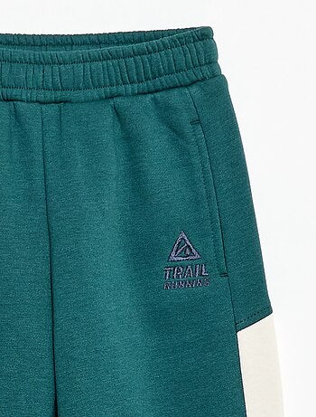 Pantaloni da jogging in felpa color block