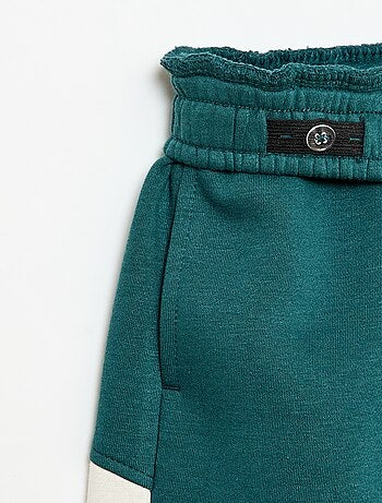 Pantaloni da jogging in felpa color block
