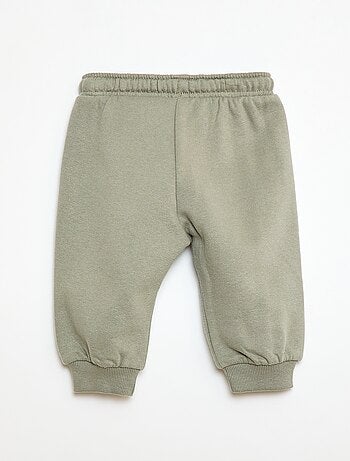 Pantaloni da jogging in felpa con tasca a marsupio e orecchie fantasiose