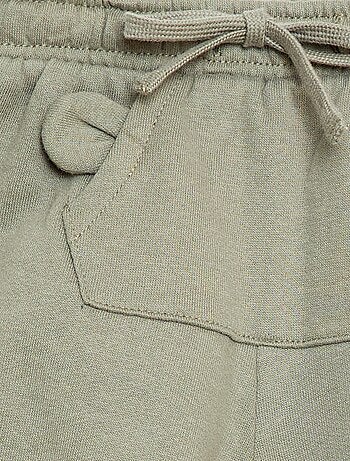 Pantaloni da jogging in felpa con tasca a marsupio e orecchie fantasiose