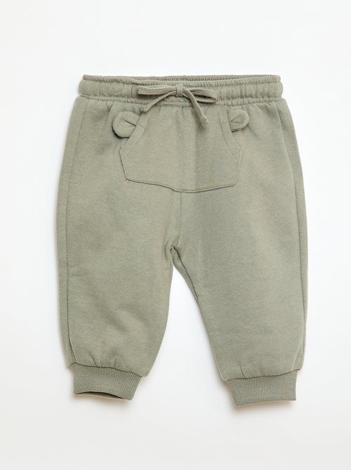 Pantaloni da jogging in felpa con tasca a marsupio e orecchie decorative - Kiabi