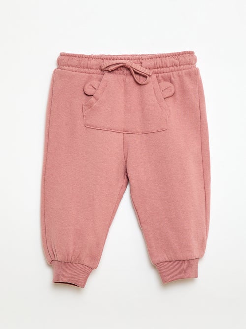 Pantaloni da jogging in felpa con tasca a marsupio e orecchie fantasiose - Kiabi