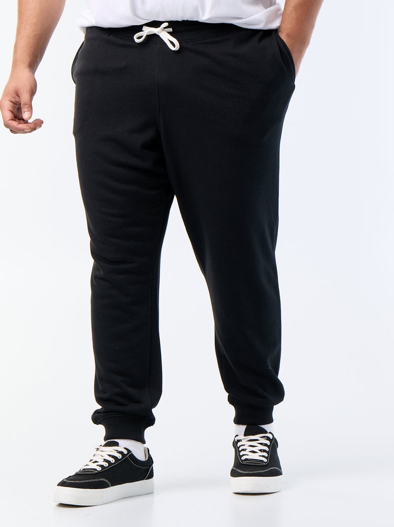 Pantaloni da jogging in felpa garzata Nero - Kiabi