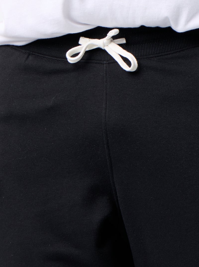 Pantaloni da jogging in felpa garzata Nero - Kiabi