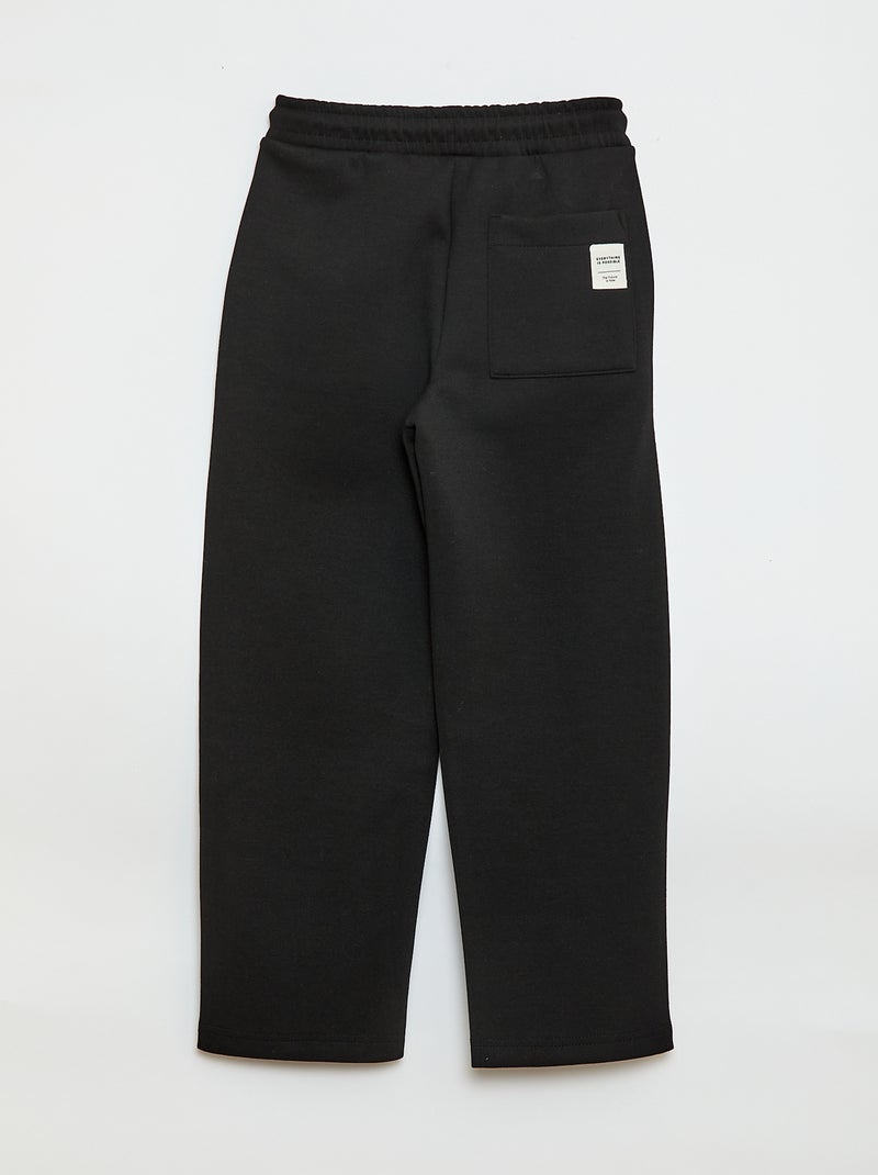 Pantaloni da jogging in felpa Nero - Kiabi