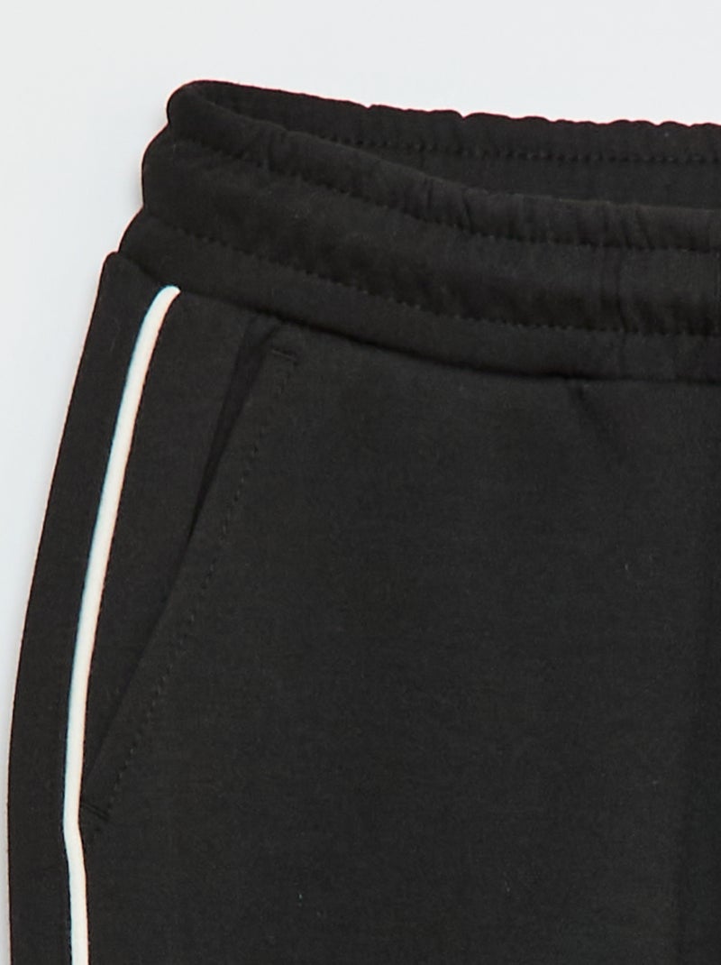 Pantaloni da jogging in felpa Nero - Kiabi