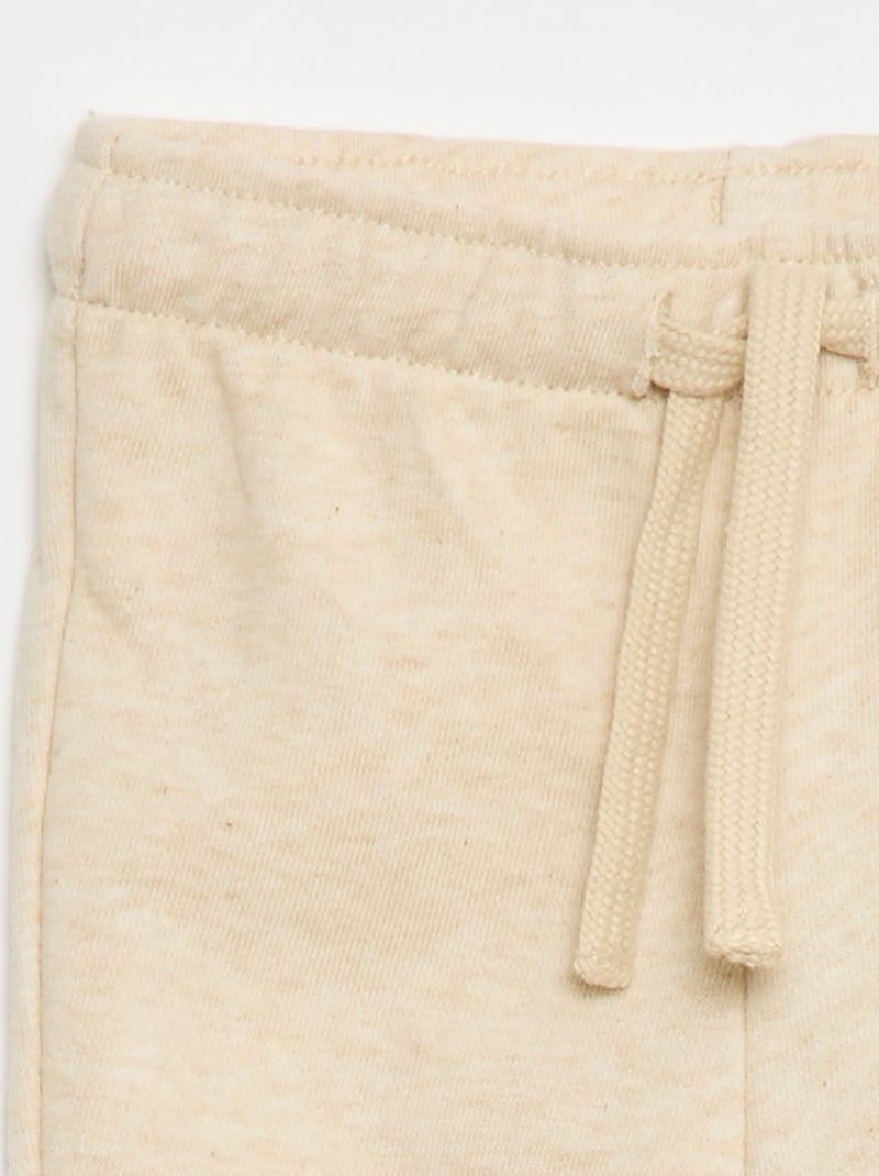 Pantaloni da jogging in french terry Beige - Kiabi