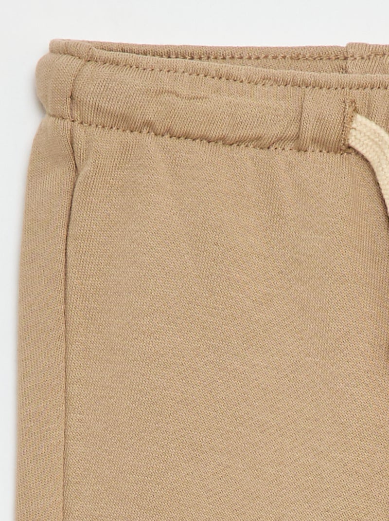 Pantaloni da jogging in french terry Beige - Kiabi