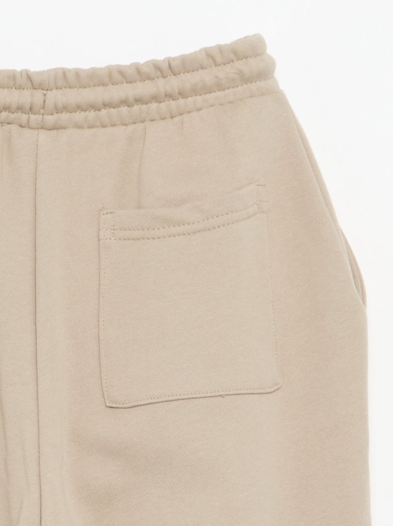 Pantaloni da jogging in French Terry Beige - Kiabi