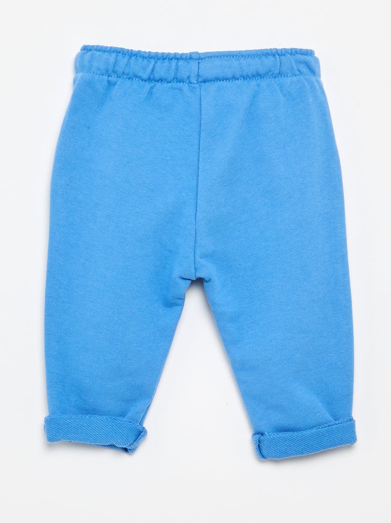 Pantaloni da jogging in french terry Blu - Kiabi