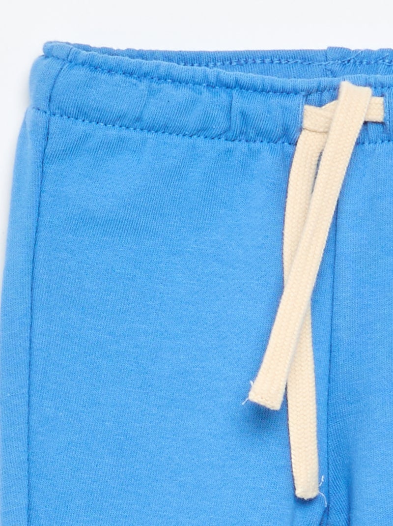Pantaloni da jogging in french terry Blu - Kiabi