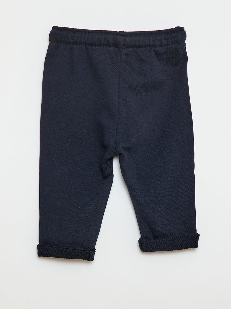 Pantaloni da jogging in french terry Blu - Kiabi