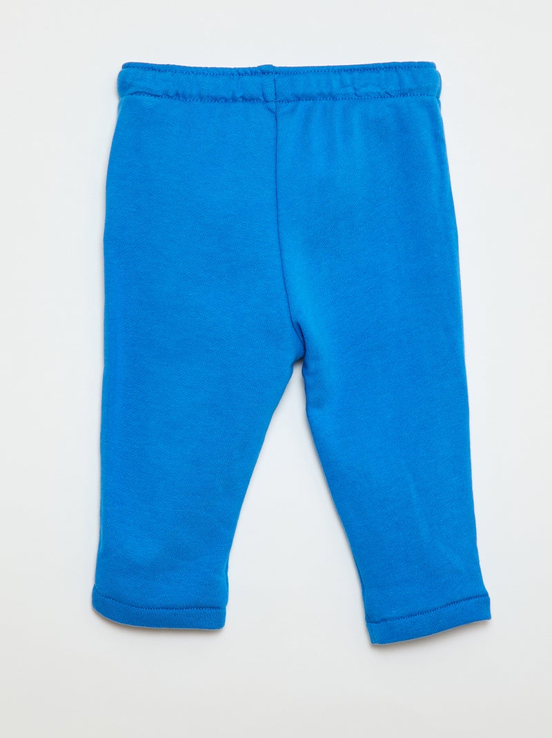 Pantaloni da jogging in french terry Blu - Kiabi