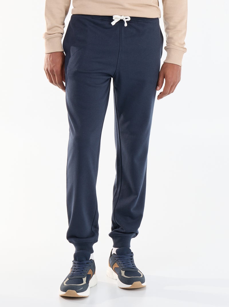 Pantaloni da jogging in French Terry Blu - Kiabi