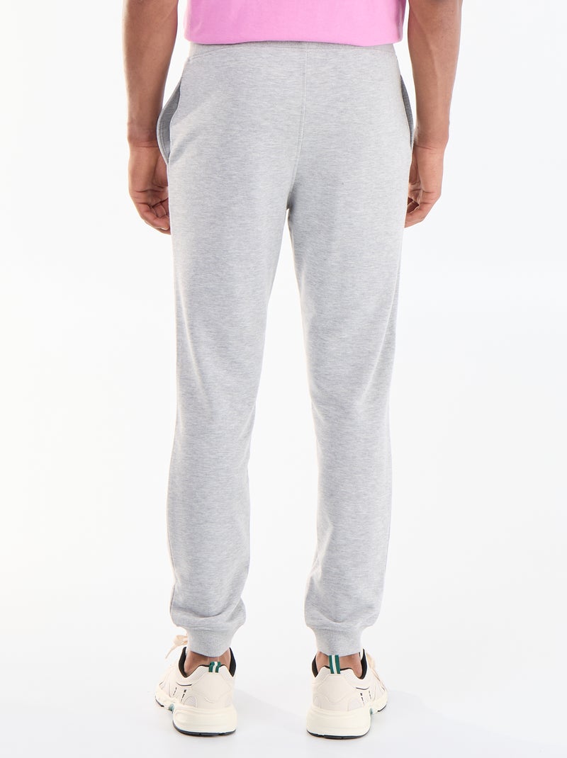 Pantaloni da jogging in French Terry Grigio - Kiabi