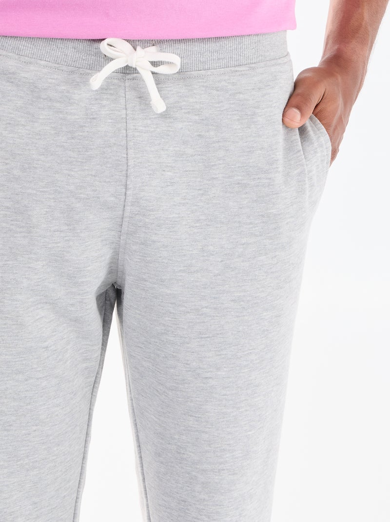 Pantaloni da jogging in French Terry Grigio - Kiabi