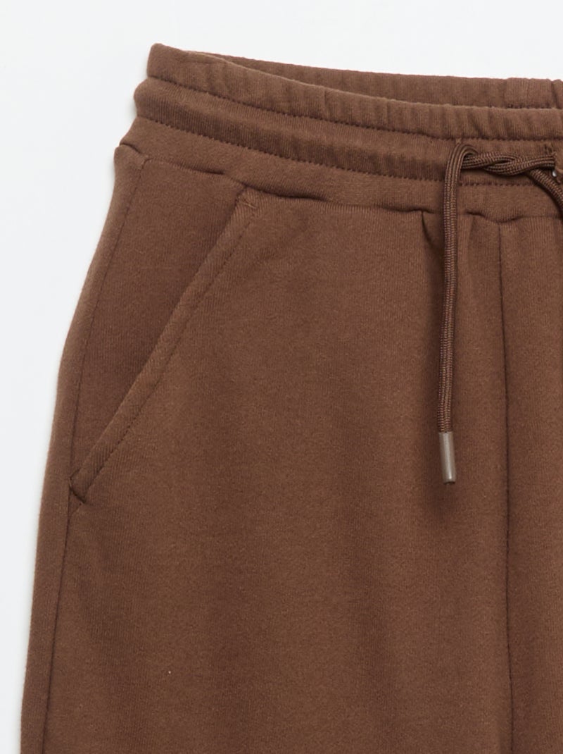Pantaloni da jogging in French Terry Marrone - Kiabi