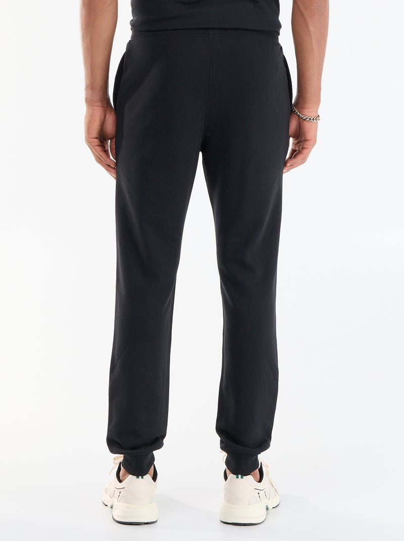 Pantaloni da jogging in French Terry Nero - Kiabi