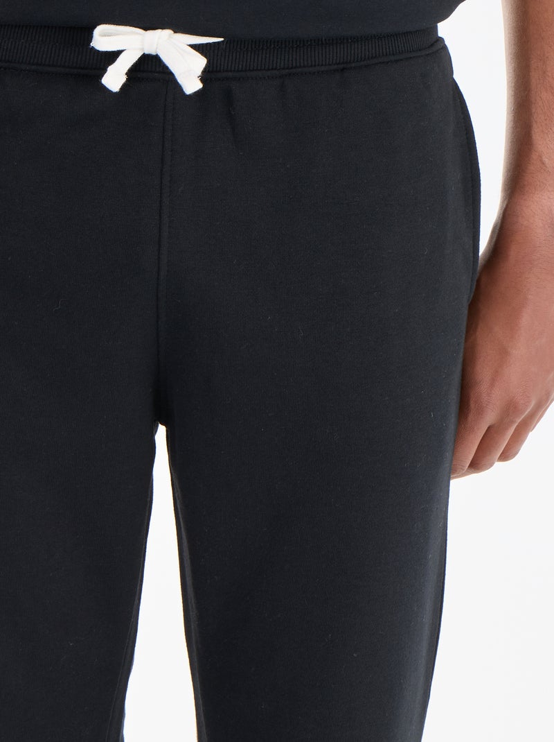 Pantaloni da jogging in French Terry Nero - Kiabi