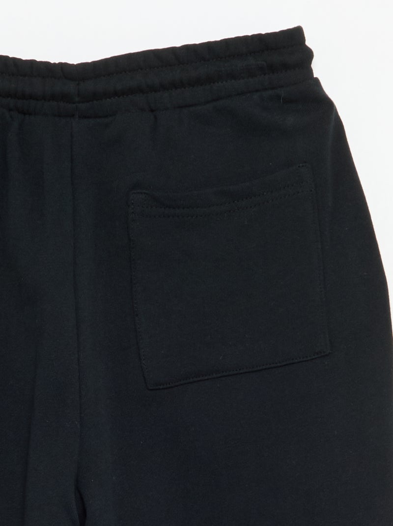 Pantaloni da jogging in French Terry Nero - Kiabi