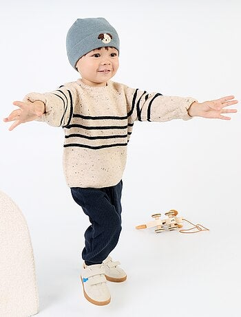 Pantaloni da jogging in maglia a costine