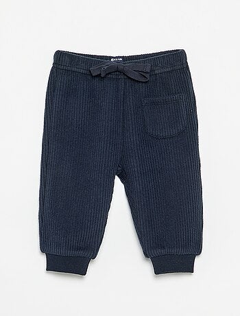 Pantaloni da jogging in maglia a costine
