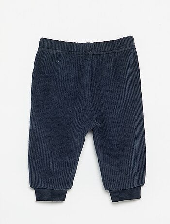 Pantaloni da jogging in maglia a costine