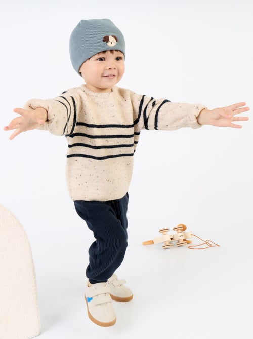 Pantaloni da jogging in maglia a costine - Kiabi Pantaloni da jogging in maglia a costine - Kiabi