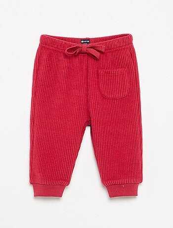 Pantaloni da jogging in maglia a costine