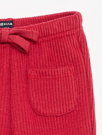 Pantaloni da jogging in maglia a costine