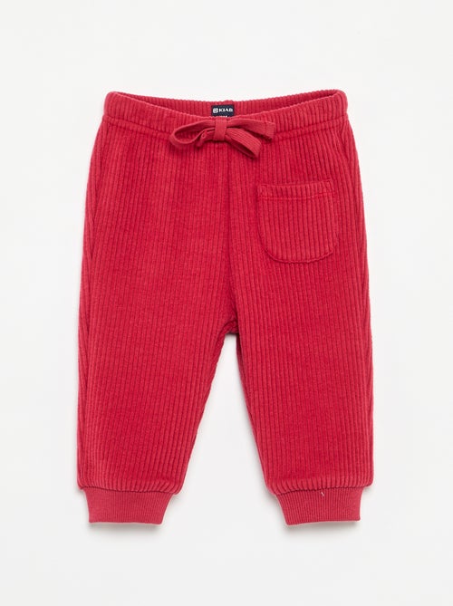Pantaloni da jogging in maglia a costine - Kiabi Pantaloni da jogging in maglia a costine - Kiabi