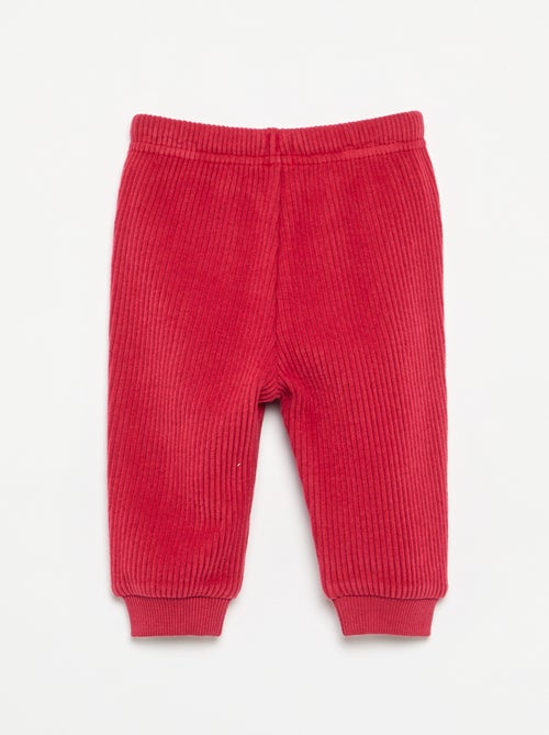 Pantaloni da jogging in maglia a costine - Kiabi Pantaloni da jogging in maglia a costine - Kiabi