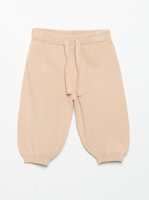 Pantaloni da jogging in maglia compatta - Kiabi