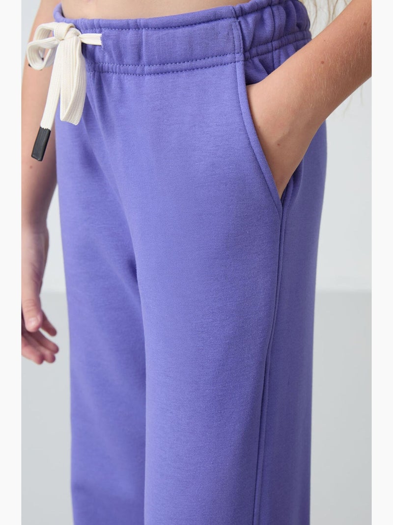 Pantaloni da jogging in misto cotone tommy Lavanda - Kiabi